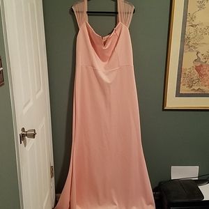 Petal pink floor-length formal gown